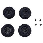1.2inch Deep Star Wheel 68mm Mudder-XL Tire Set ( Black )