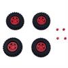 1.2inch Deep Star Wheel 68mm Mudder-XL Tire Set ( Red )