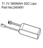 11.1V 360MAH 20C Lipo