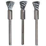 3 STEEL PENCIL BRUSHES