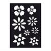 Adhesive stencil FLOWERS