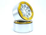 Beadlock Wheels GUN silber/gold 1.9 (2) ohne Radnabe