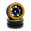 Beadlock Wheels PT- Distractor Schwarz/Gold 1.9 (2 pcs)