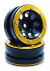 Beadlock Wheels PT- Ecohole Schwarz/Gold 1.9 (2 pcs)