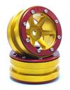 Beadlock Wheels PT- Slingshot Gold/Rot 1.9 (2 pcs)