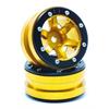 Beadlock Wheels PT- Wave Gold/Schwarz 1.9 (2 pcs)