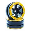 Beadlock Wheels PT- Wave Schwarz/Gold 1.9 (2 pcs)