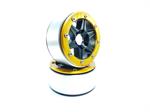 Beadlock Wheels SIXSTAR schwarz/gold 1.9 (2) ohne Radnabe