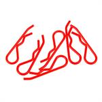 body clip 1/8 - fluorescent red (6)