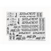 Decal sheet spyder black/white (2) (SER500102)