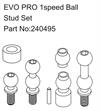 EVO PRO 1speed Ball Stud Set