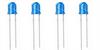 LED 3mm blau-diffus 4-19V (4 Stk.)