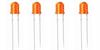 LED 5mm orange-diffus 4-19V (4 Stk.)