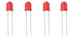 LED 3mm rot-diffus 4-19V (4 Stk.)