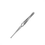 Reverse action blunt end tweezers