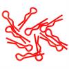 small body clip 1/10 - fluorescent red (10)