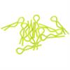 small body clip 1/10 - fluorescent yellow (10)